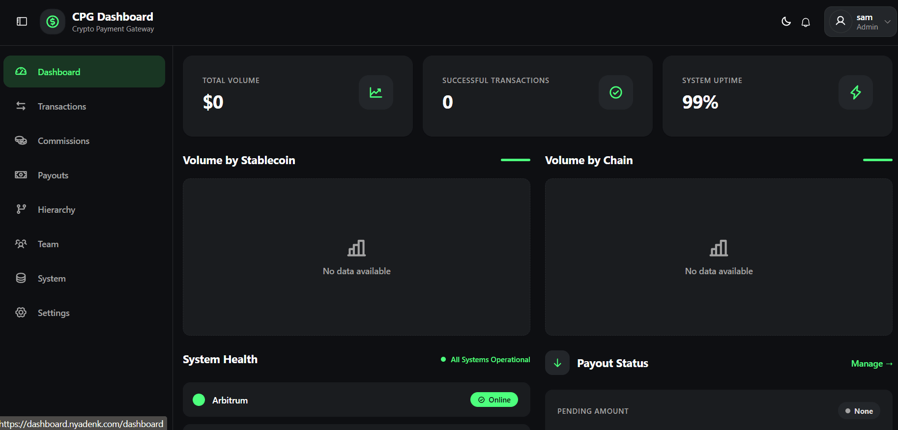 Crypto Payment Gateway screenshot