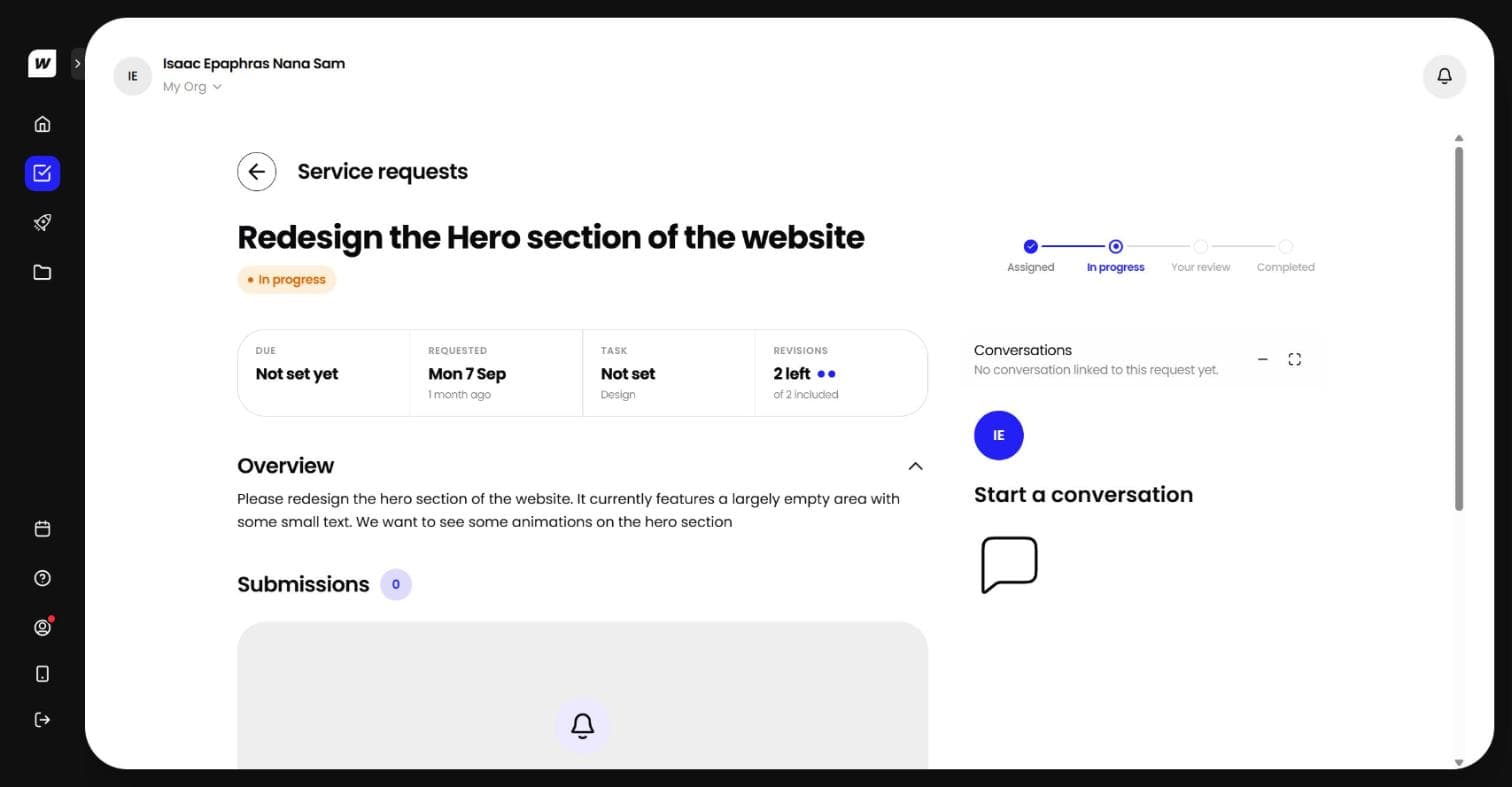 Workspace Global Client, Talent & Operations Platform screenshot