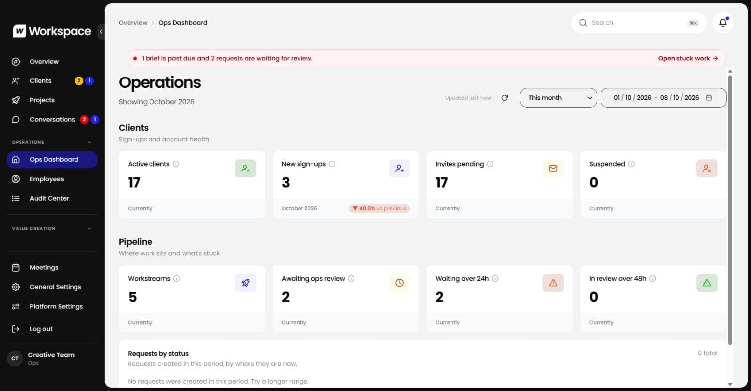 Workspace Global Client, Talent & Operations Platform screenshot 3